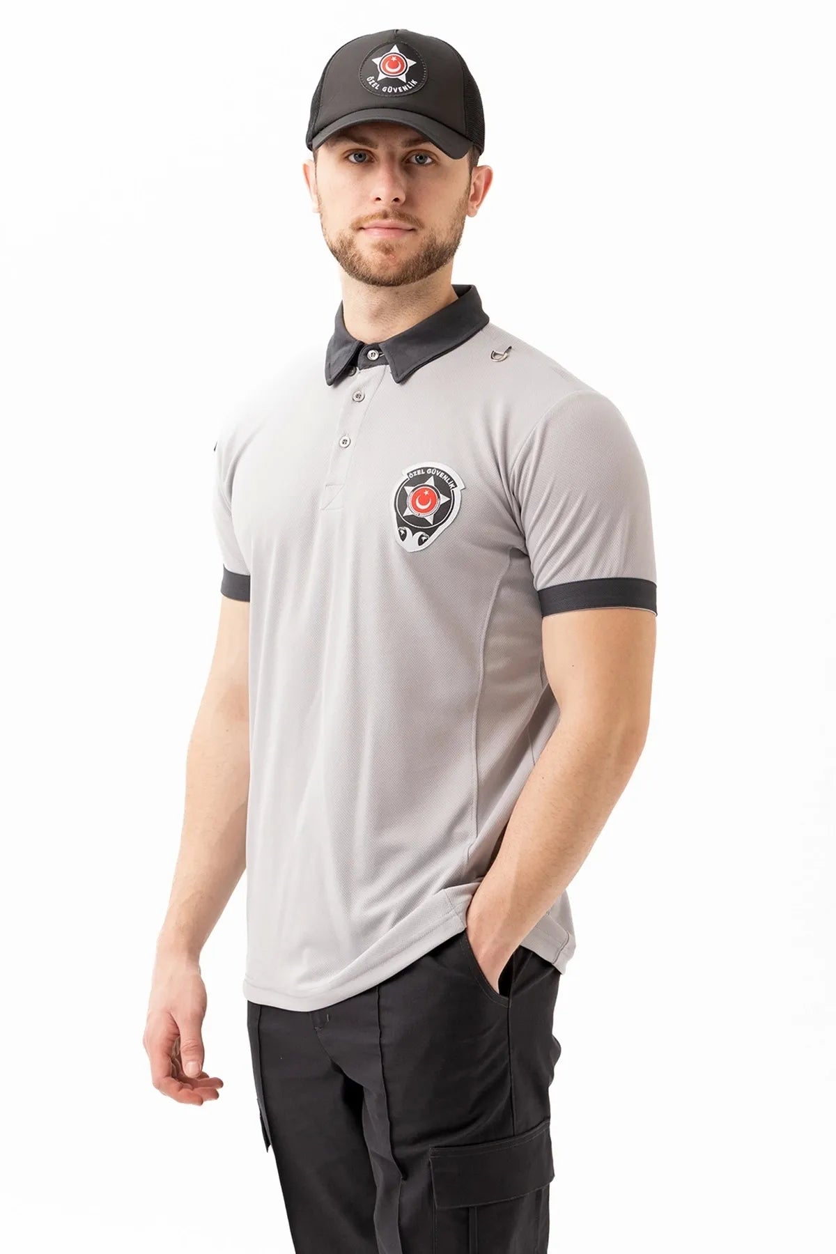 Unisex Kısa Kollu Özel Güvenlik Polo Tişört