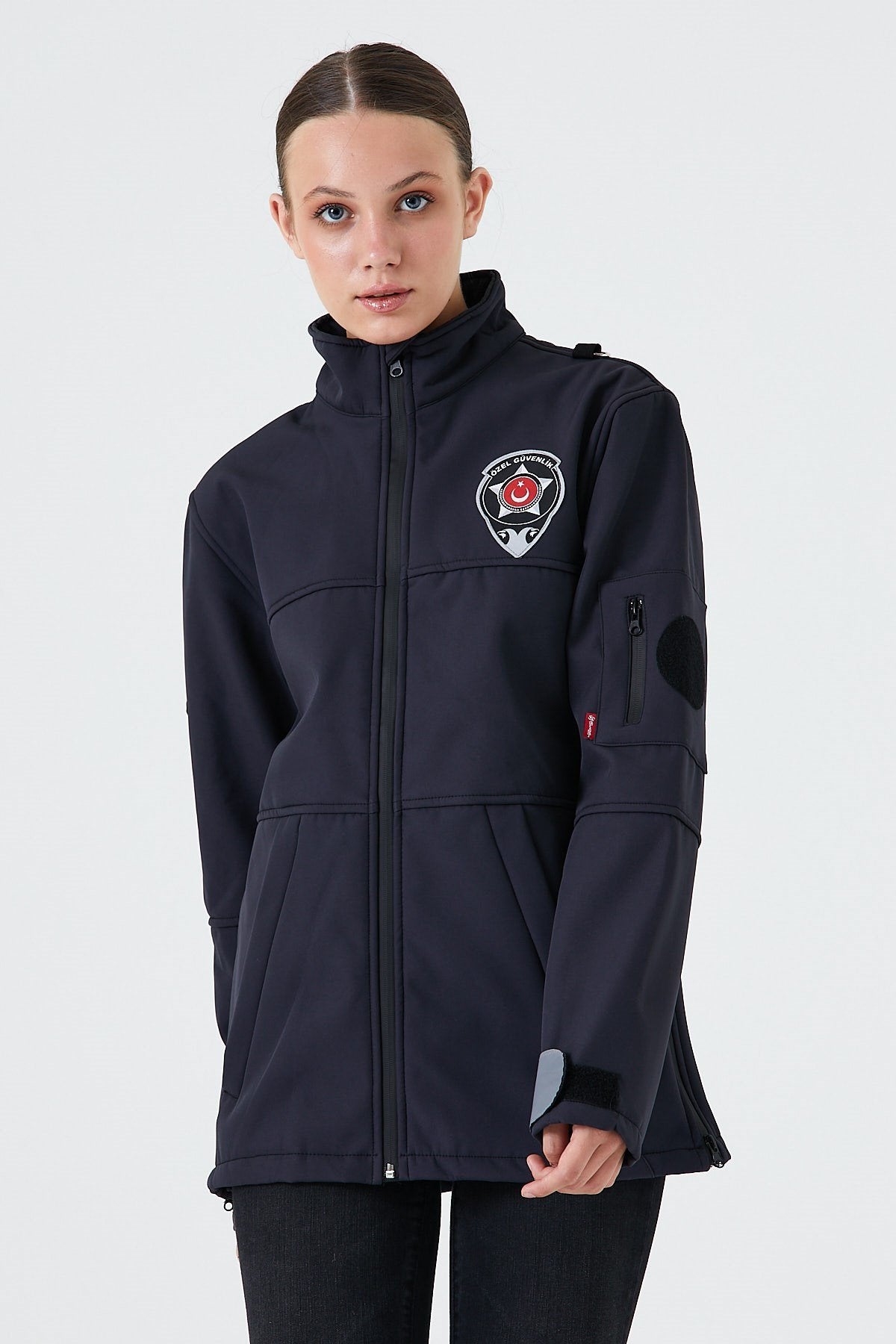 Kadın Özel Güvenlik Kışlık Softshell Mont